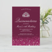 Invitation Belle Bourgogne| Quinceañera (Debout devant)