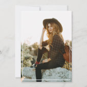 Invitation belle burgundy marine florale cérémonie d'épinglag (Dos)