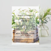 Invitation Belle Calla Lily Fleurs Anniversaire (Debout devant)