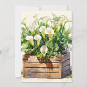 Invitation Belle Calla Lily Fleurs Anniversaire (Dos)