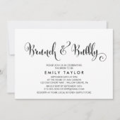 Invitation Belle Calligraphie du Sud Brunch & Bubbly (Devant)