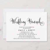 Invitation Belle Calligraphie Sud Mariage Brunch (Devant)