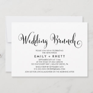 Invitation Belle Calligraphie Sud Mariage Brunch