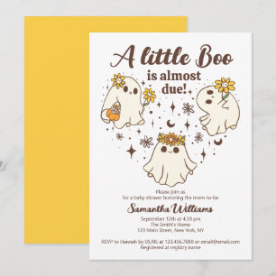Invitation Belle Chute Un Petit Boo Est Presque À Baby shower