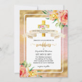 Invitation Belle Citation chrétienne Mariage de l'église (Devant)