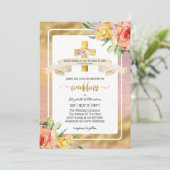 Invitation Belle Citation chrétienne Mariage de l'église (Debout devant)