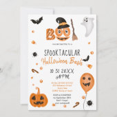Invitation Belle citrouille Boo Halloween bash party (Devant)