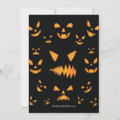 Invitation Belle Citrouille Carving Halloween Party Invitatio (Dos)