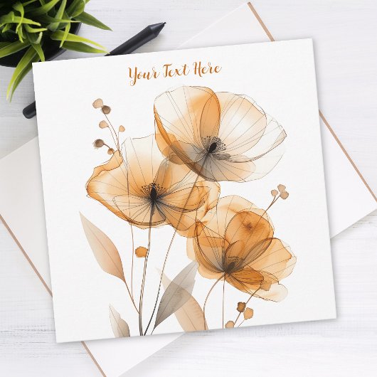 Invitation Belle conception florale, texte scriptural
