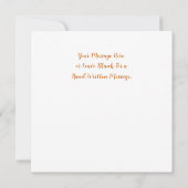 Invitation Belle conception florale, texte scriptural (Dos)