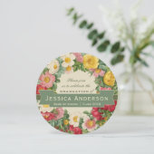 Invitation Belle couronne florale CC1127 Graduation party (Debout devant)