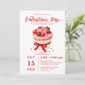 Invitation Belle Cupcake Saint Valentin (Debout devant)