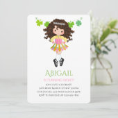 Invitation Belle Danse Irlandaise Brunette Fille Shamrock Ann (Debout devant)