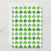 Invitation Belle Danse Irlandaise Brunette Fille Shamrock Ann (Dos)