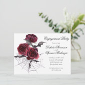 Invitation Belle déplaisante | Fiançailles gothique de chauve (Debout devant)