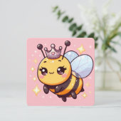 Invitation Belle Dessin de la Reine Bee (Debout devant)