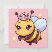 Invitation Belle Dessin de la Reine Bee (Devant)