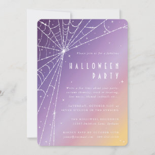Invitation Belle Diamond Spider Web Halloween Party