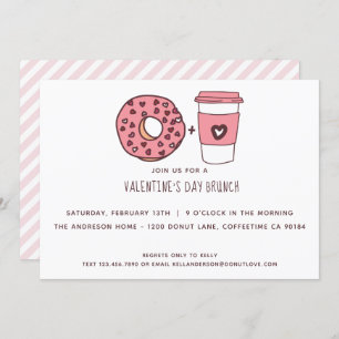 Invitation Belle Donut & Café Saint Valentin Brunch