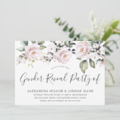 Invitation Belle Dusty Rose Blush Genre Reveval Party (Debout devant)