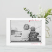 Invitation Belle écriture manuscrite Vous êtes aimée Frame Va (Debout devant)