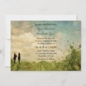 Invitation Belle équitation équitation Couple Cheval Mariage (Dos)