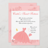 Invitation Belle et belle robe (Devant / Derrière)