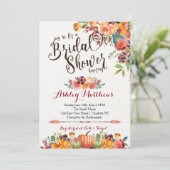 Invitation Belle FalFloral nuptiale Invitation, bébé (Debout devant)