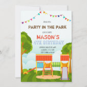 Invitation Belle fête à l'invitation du parc (Devant)