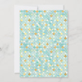 Invitation Belle Fête d'Anniversaire de Fille Sirène (Dos)