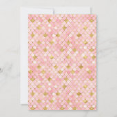 Invitation Belle Fête d'Anniversaire de Fille Sirène (Dos)