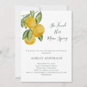 Invitation Belle Fête de Bachelorette de citron vert (Devant)