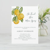 Invitation Belle Fête de Bachelorette de citron vert (Debout devant)