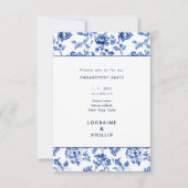 Invitation Belle fête de fiançailles florales (Devant)