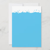 Invitation Belle fête de la piscine d'été garçon Anniversaire (Dos)