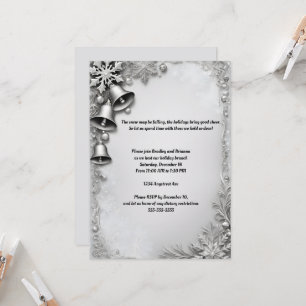 Invitation Belle fête de Noël Bells