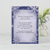 Invitation Belle fête de Noël des Snowflakes (Debout devant)