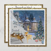 Invitation Belle fête de Noël pour tous (Devant / Derrière)