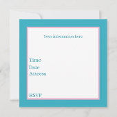 Invitation Belle fête de Pâques flamingo rose (Dos)