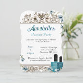 Invitation Belle fête de Spa floral (Debout devant)