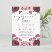 Invitation Belle fête d'engagement florale en Bourgogne (Debout devant)