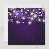 Invitation Belle fête des étoiles brillantes de Noël (Dos)