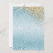 Invitation Belle Fête des mariées - Bleu Bébé (Dos)