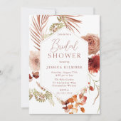 Invitation Belle Fête des mariées botanique florale Boho (Devant)