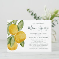 Belle Fête des mariées d'aquarelle de citron