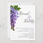 Invitation Belle Fête des mariées de Brunch de la Wisteria (Devant)