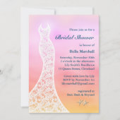 Invitation Belle Fête des mariées de plage Aquarelle - rose (Devant)