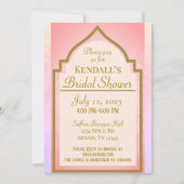 Invitation Belle Fête des mariées indienne des nuits (Devant)