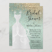 Invitation Belle Fête des mariées - Mint Green (Devant / Derrière)