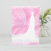 Invitation Belle Fête des mariées religieuse rose satin (Debout devant)